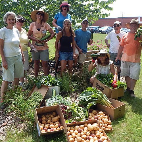 Photo: Monmouth County Master Gardeners with harvest.
